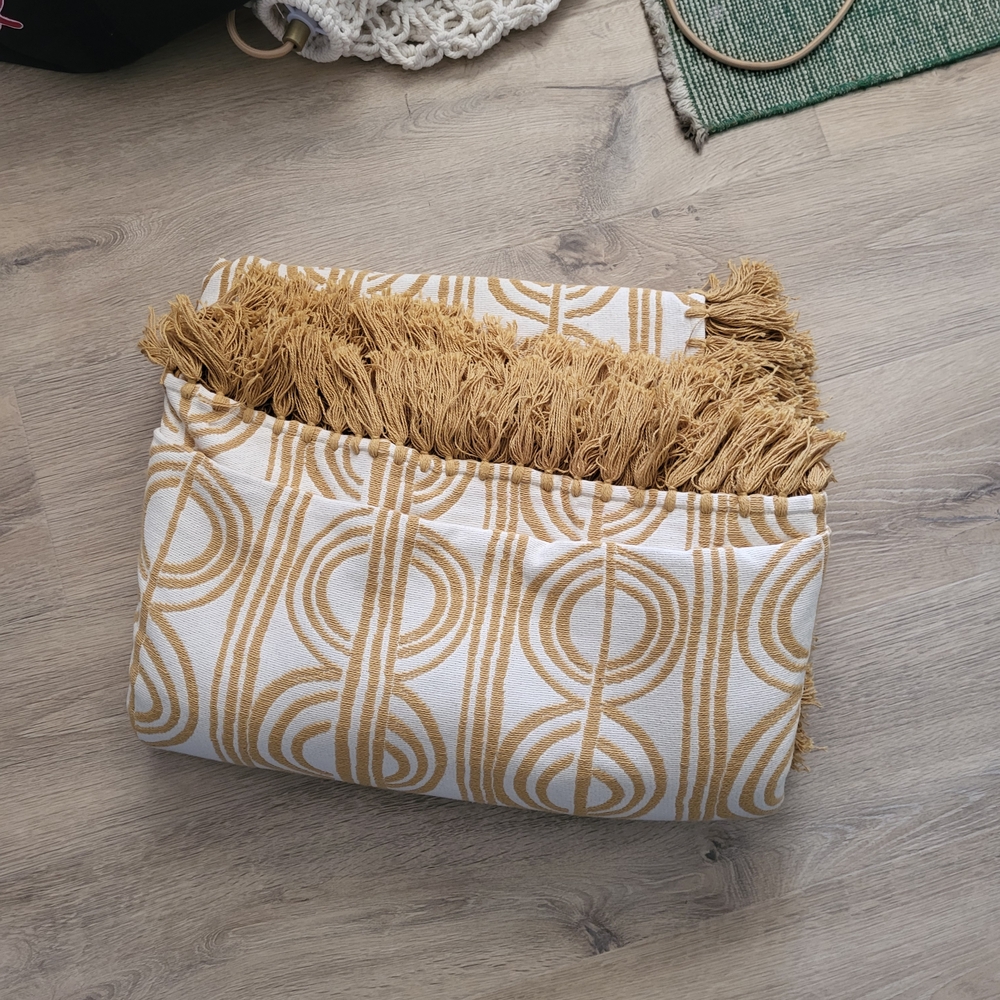West Elm Geometric Queen Quilt - NWOT